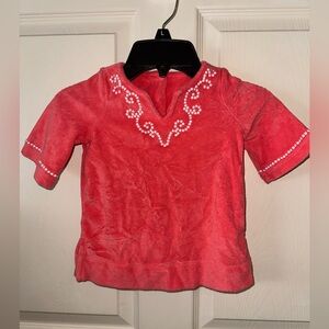 Janie and Jack Pink Terry Cloth swim Cover Up dress 6 to 12 months beach summer